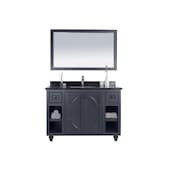Laviva Odyssey, 48, Maple Grey Cabinet & Black Wood Counter 313613-48G-BW